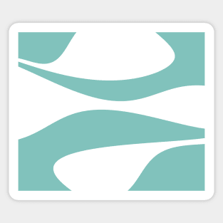 Abstract pattern - blue and white. Sticker